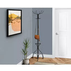 70 Metal Coat Rack 12 Hooks with Umbrella Holder Hall Tree