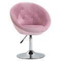 Fauteuil d'appoint pivotant rose moderne 26