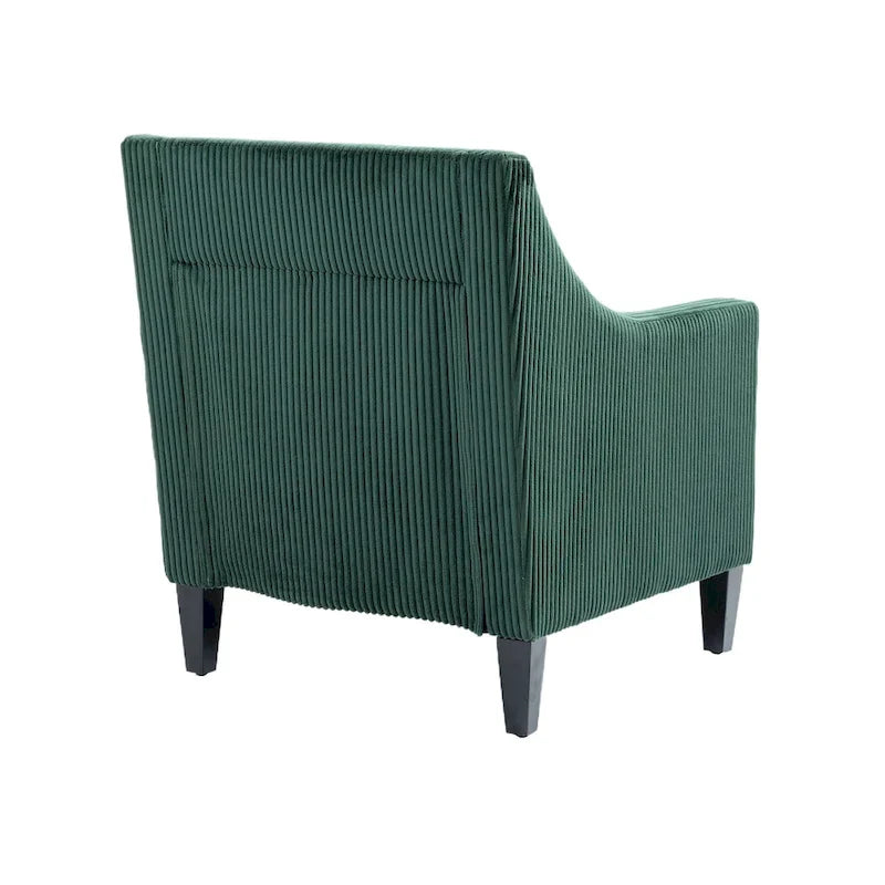 Emerald Modern 26.8 Arm Chair with Rubber Wood Legs