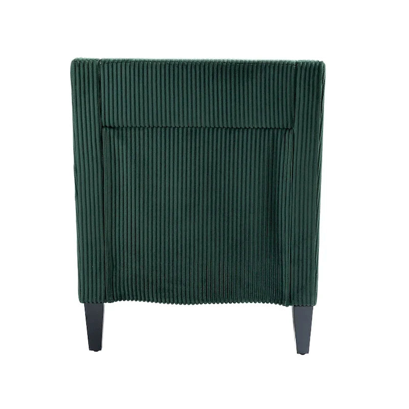Emerald Modern 26.8 Arm Chair with Rubber Wood Legs