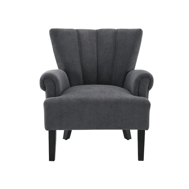 29 Upholstered Arm Chair with High-Density Foam and Channel Back