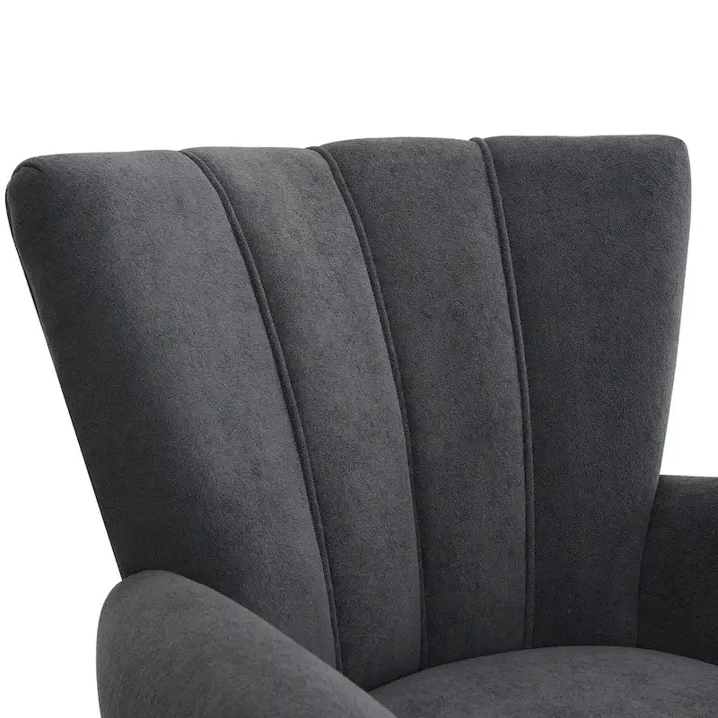 29 Upholstered Arm Chair with High-Density Foam and Channel Back