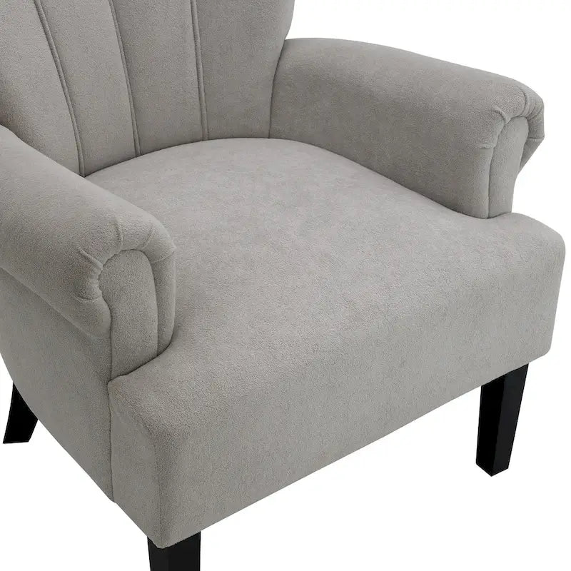 29 Upholstered Arm Chair with High-Density Foam and Channel Back
