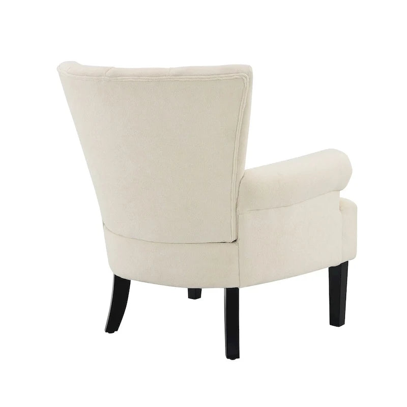 29 Upholstered Arm Chair with High-Density Foam and Channel Back