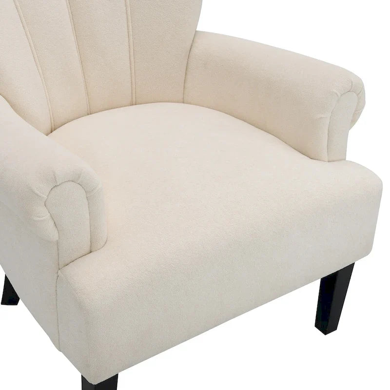 29 Upholstered Arm Chair with High-Density Foam and Channel Back