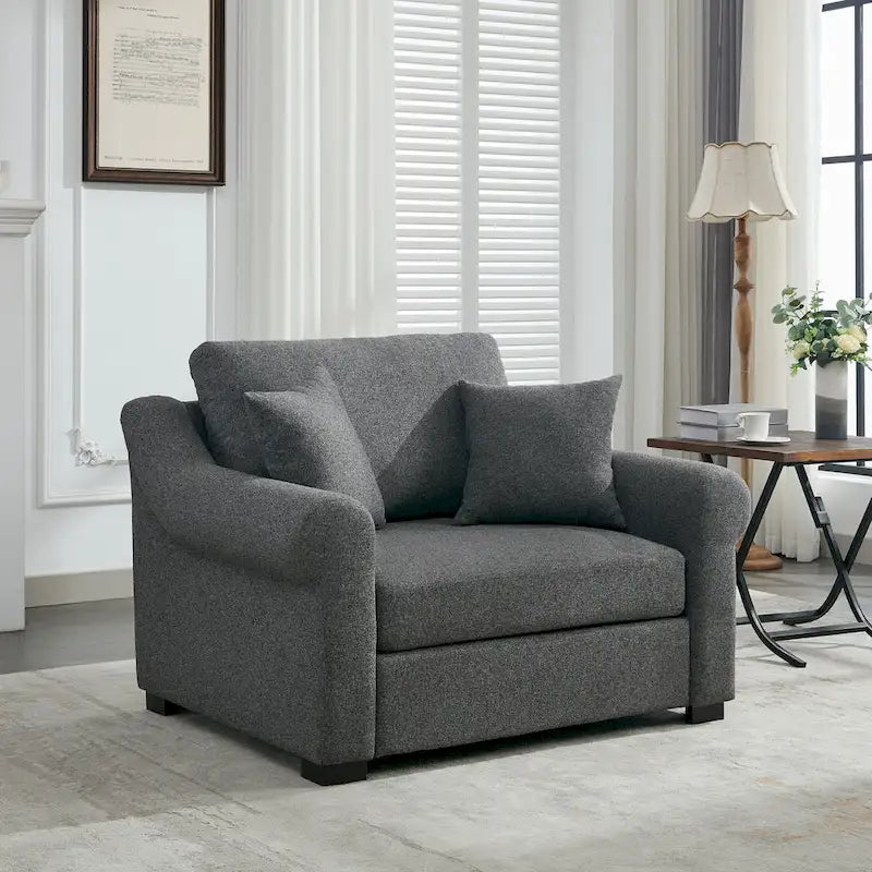 Modern Chenille Oversized Armchair