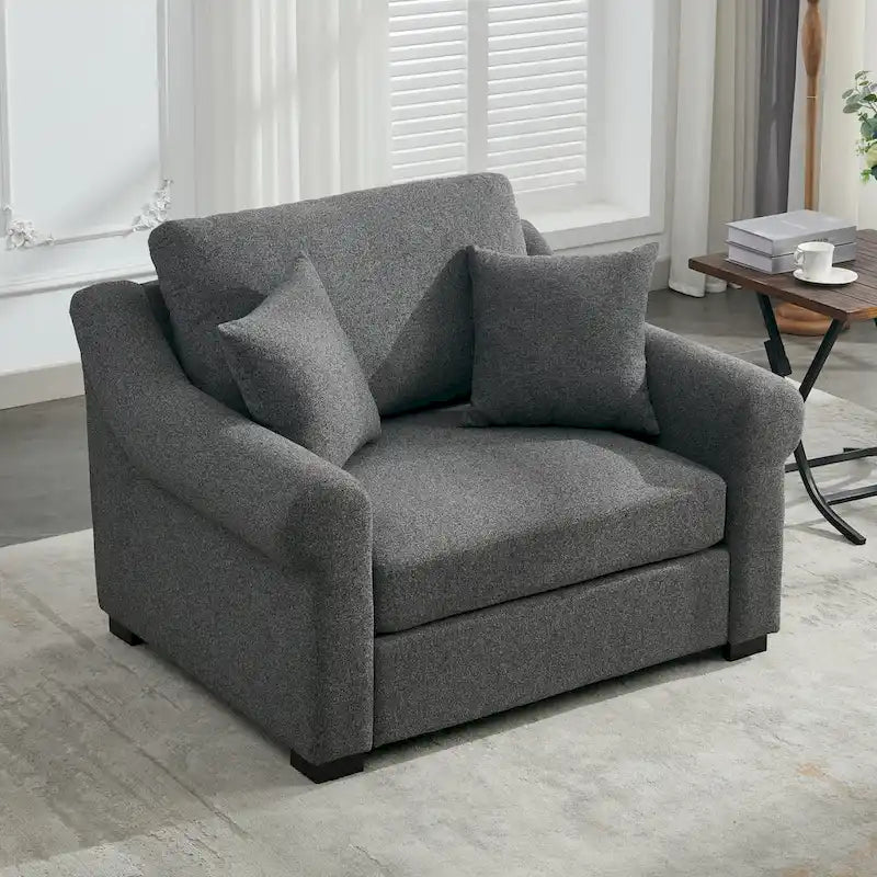 Modern Chenille Oversized Armchair