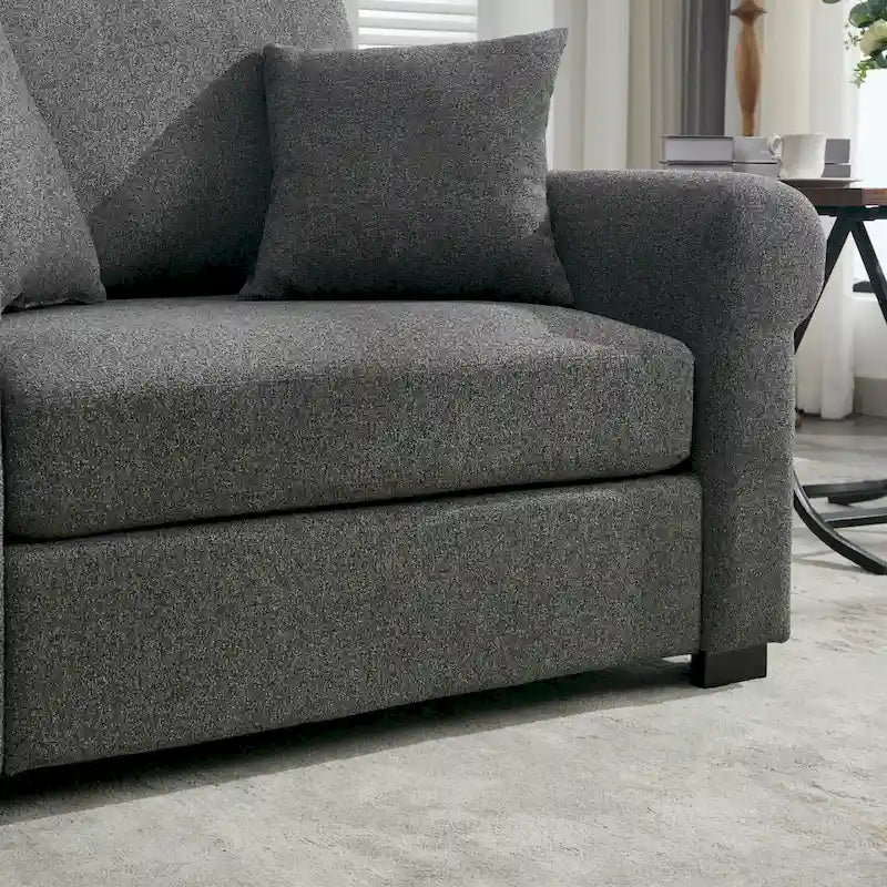 Modern Chenille Oversized Armchair