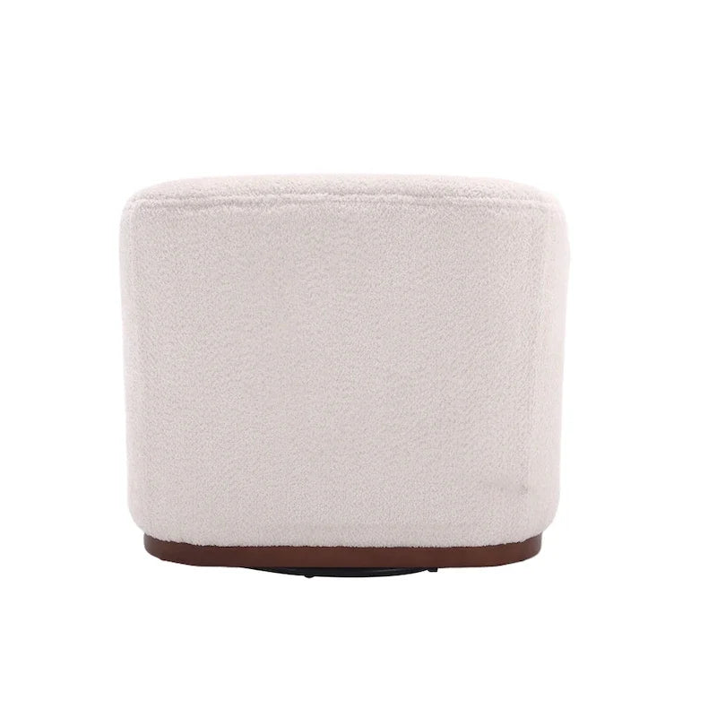 Swivel Barrel Chair, Comfy Round Accent Sofa Chair for Living Room, 360 Degree Swivel Barrel Club Chair
