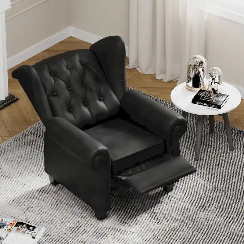 Modern Tufted Push Back Armchair