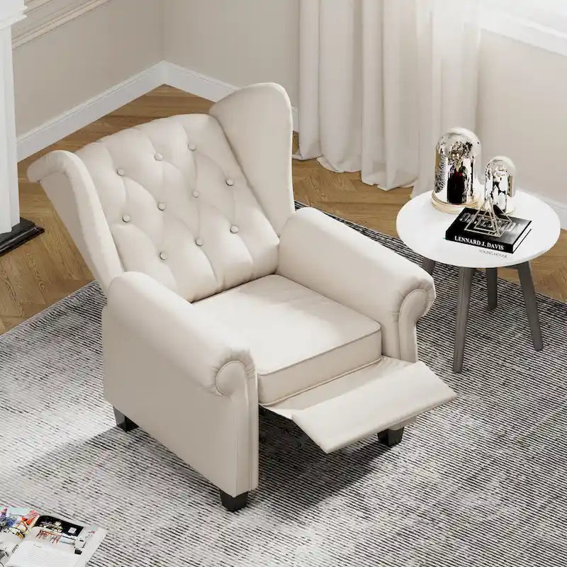 Modern Tufted Push Back Armchair