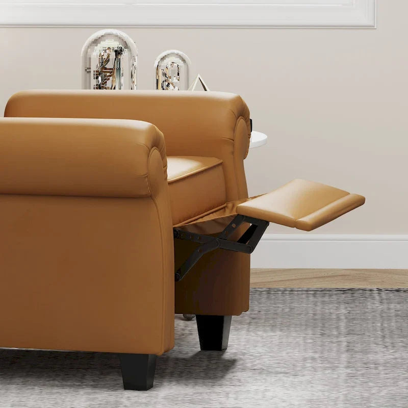 Modern Tufted Push Back Armchair