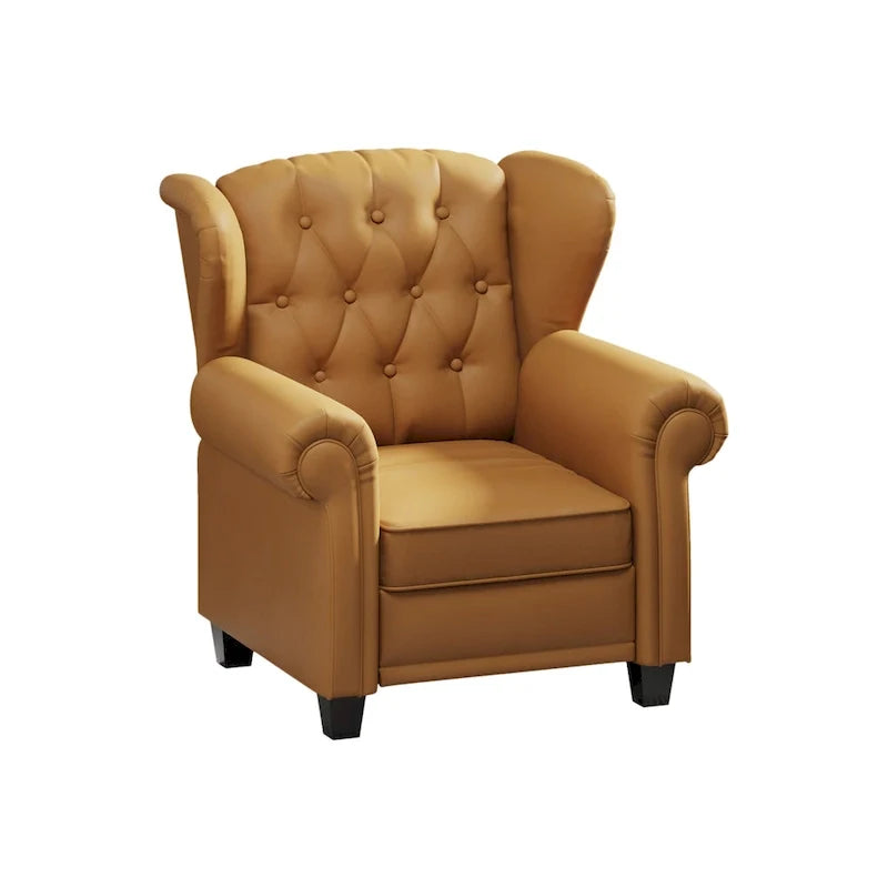 Modern Tufted Push Back Armchair