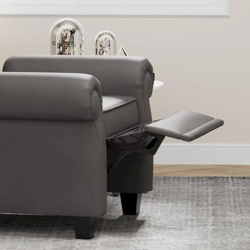 Modern Tufted Push Back Armchair