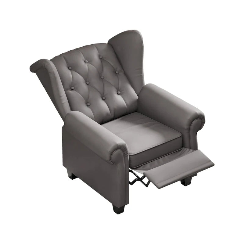 Modern Tufted Push Back Armchair