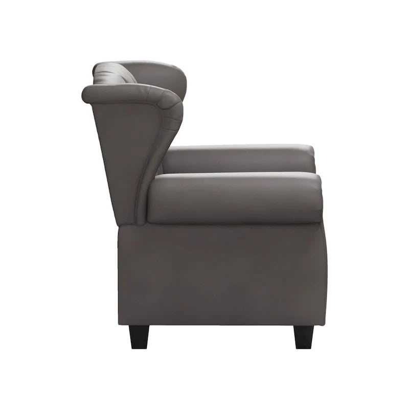 Modern Tufted Push Back Armchair