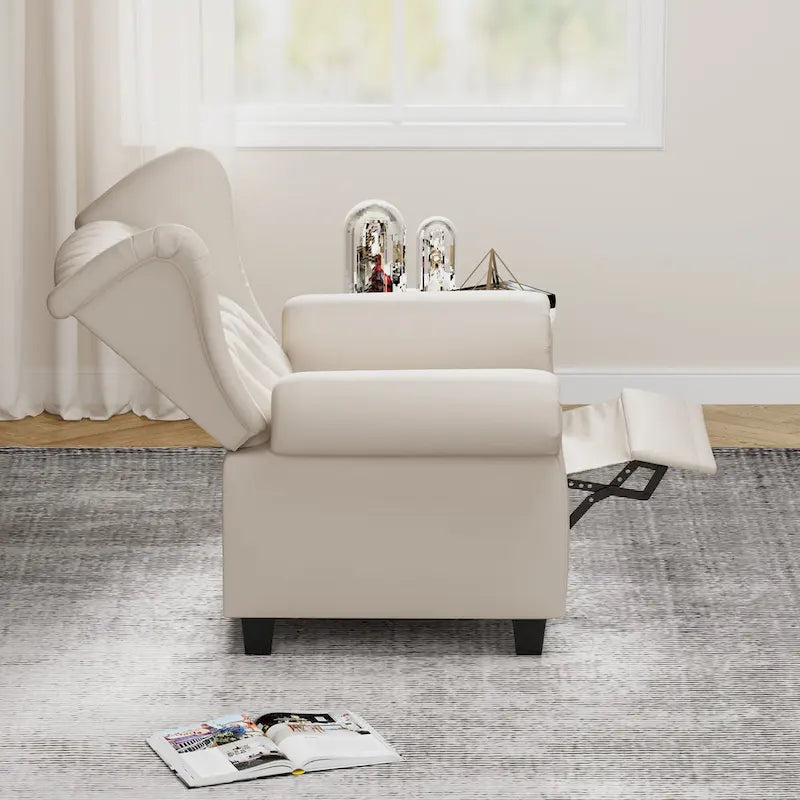 Modern Tufted Push Back Armchair