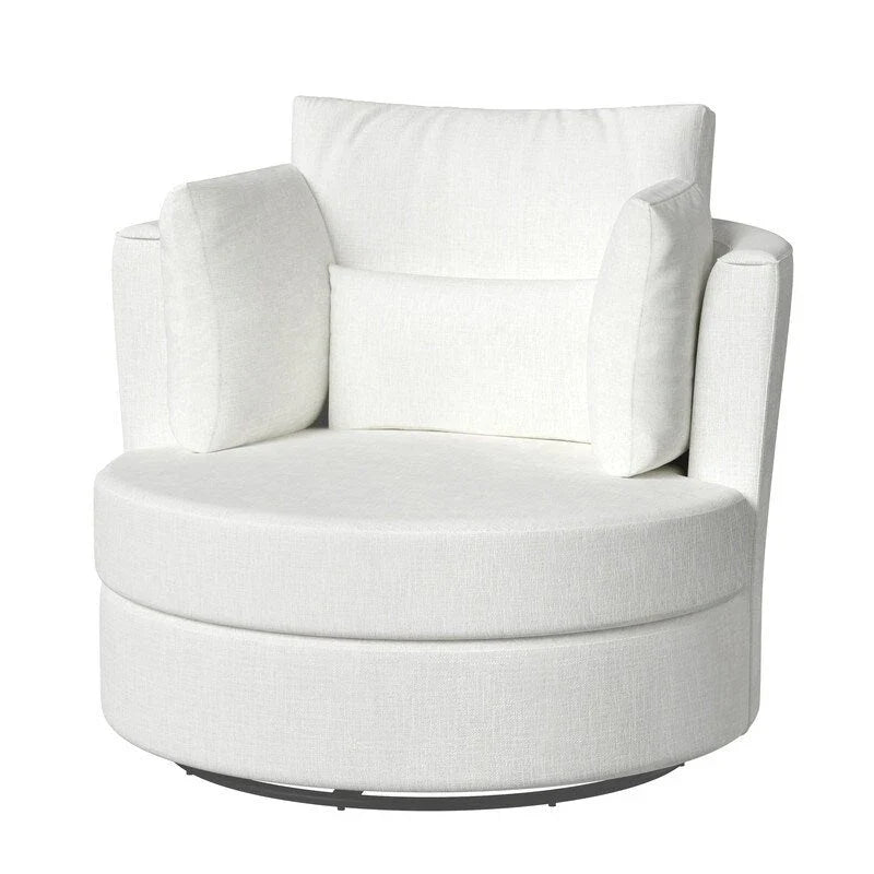 Chenille Swivel Soft Modern Upholstered Accent Chair (Set of 2)