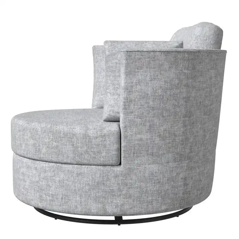 Chenille Swivel Soft Modern Upholstered Accent Chair (Set of 2)
