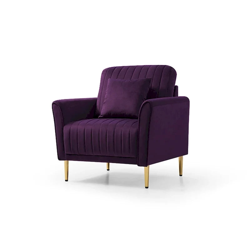 Velvet Accent Chair Living Room Chair Set of 2