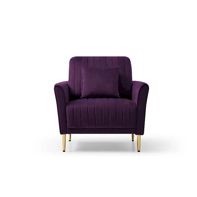 Velvet Accent Chair Living Room Chair Set of 2