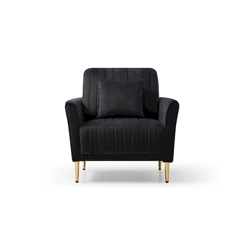 Velvet Accent Chair Living Room Chair Set of 2