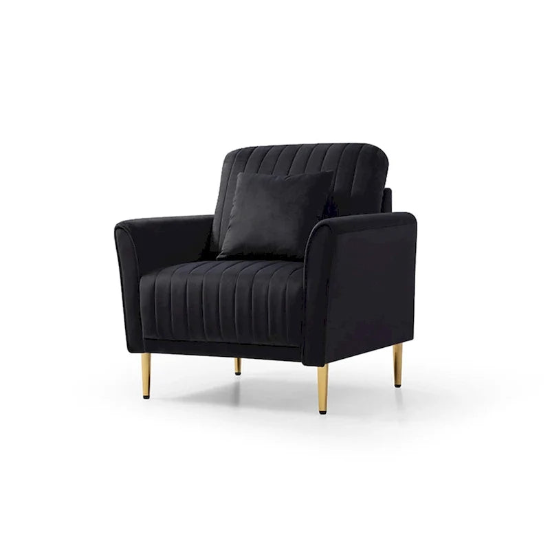 Velvet Accent Chair Living Room Chair Set of 2