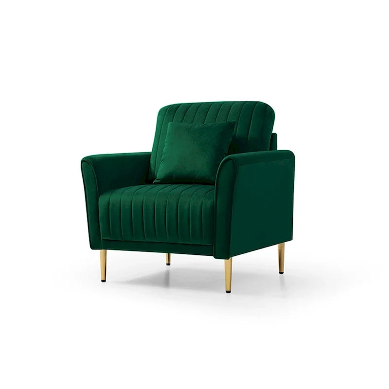 Velvet Accent Chair Living Room Chair Set of 2