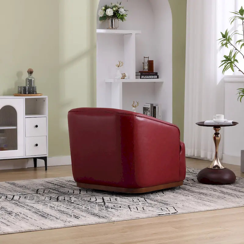 Swivel Barrel Chair,Comfy Round Accent Sofa Chair,360 Degree Swivel Barrel Club Chair,Leisure Arm Chair for Nursery