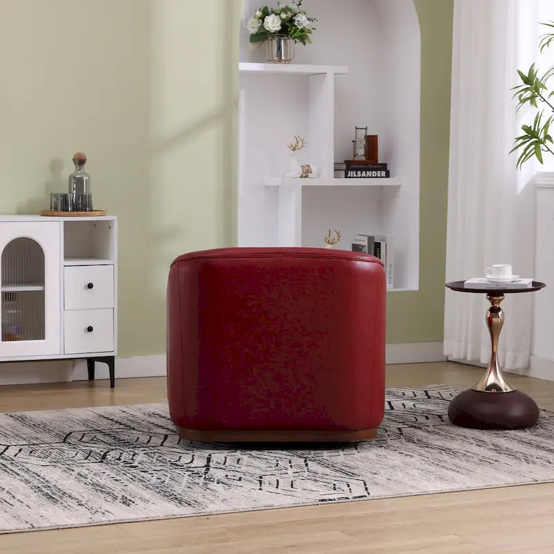 Swivel Barrel Chair,Comfy Round Accent Sofa Chair,360 Degree Swivel Barrel Club Chair,Leisure Arm Chair for Nursery