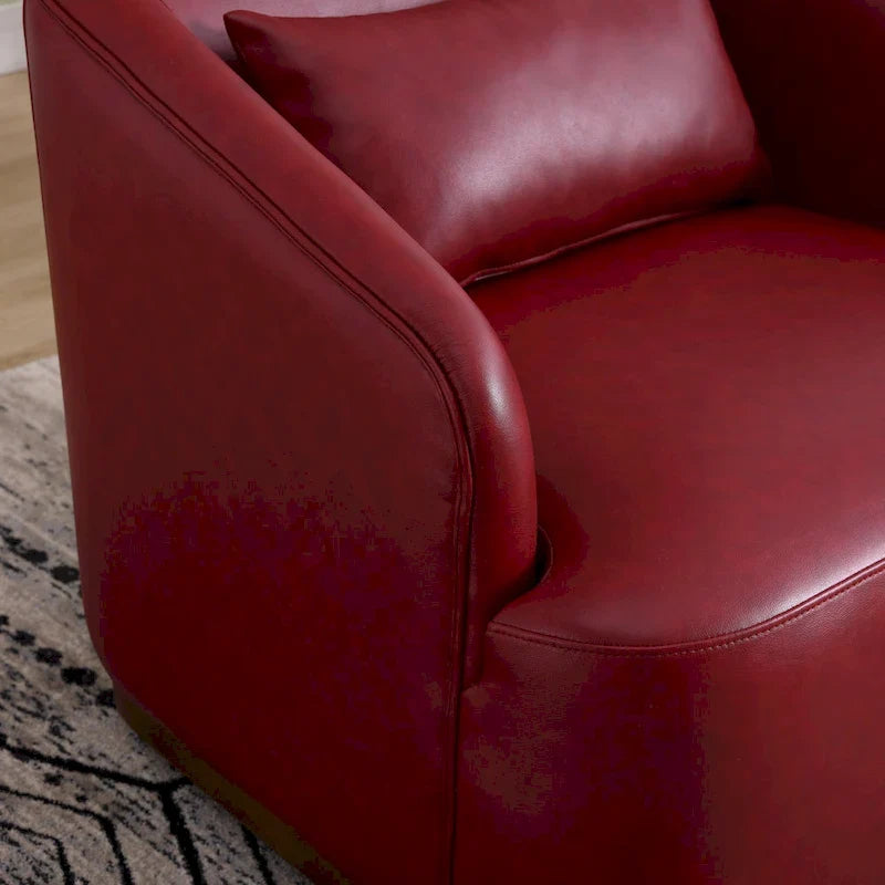 Swivel Barrel Chair,Comfy Round Accent Sofa Chair,360 Degree Swivel Barrel Club Chair,Leisure Arm Chair for Nursery