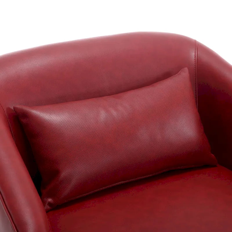 Swivel Barrel Chair,Comfy Round Accent Sofa Chair,360 Degree Swivel Barrel Club Chair,Leisure Arm Chair for Nursery