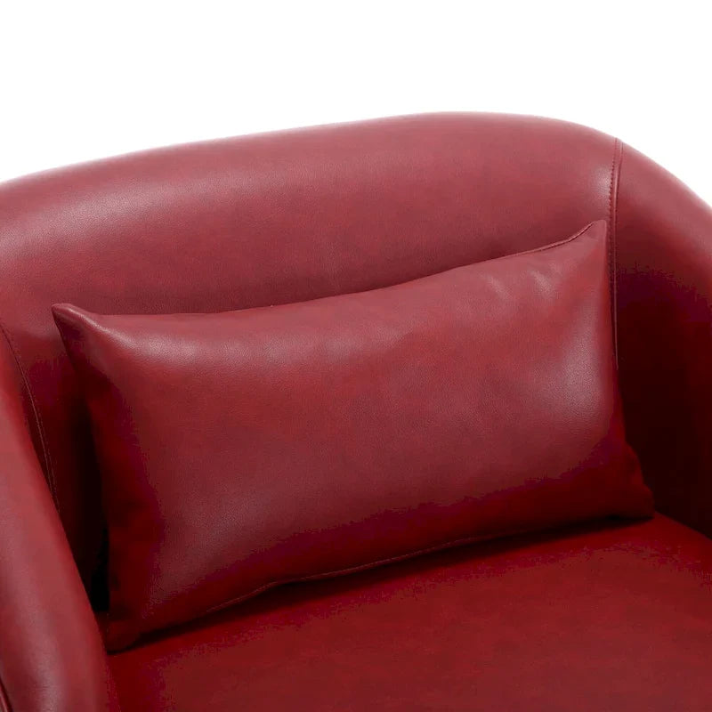 Swivel Barrel Chair,Comfy Round Accent Sofa Chair,360 Degree Swivel Barrel Club Chair,Leisure Arm Chair for Nursery