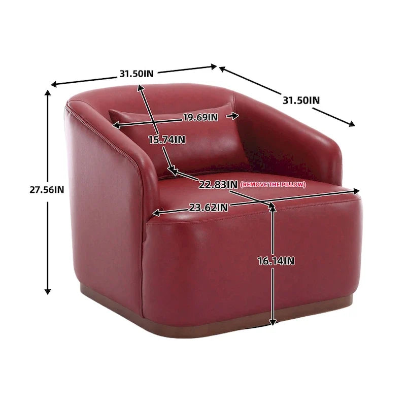 Swivel Barrel Chair,Comfy Round Accent Sofa Chair,360 Degree Swivel Barrel Club Chair,Leisure Arm Chair for Nursery