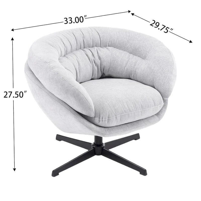 Liamer Swivel Club Chair by Christopher Knight Home
