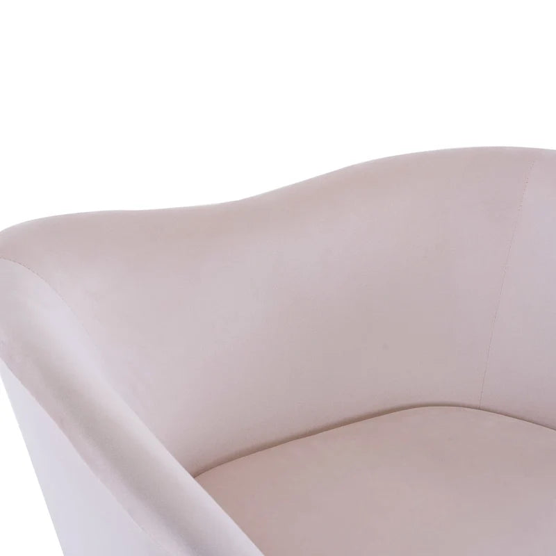 Christopher Knight Home - Fauteuil d'appoint moderne Eliana en tissu Teddy avec dossier incurvé et pieds dorés