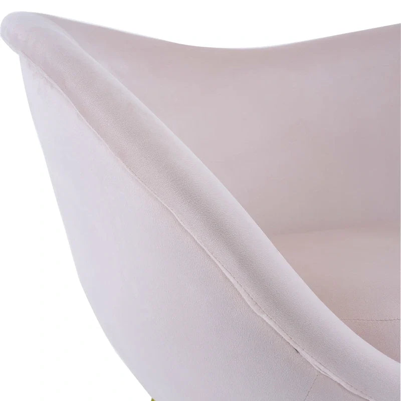 Christopher Knight Home - Fauteuil d'appoint moderne Eliana en tissu Teddy avec dossier incurvé et pieds dorés
