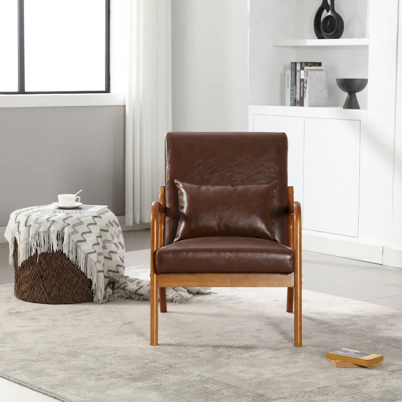 GDFStudio - Olivia Velvet Upholstered Accent Chair with Solid Wood Frame and Comfortable Cushion