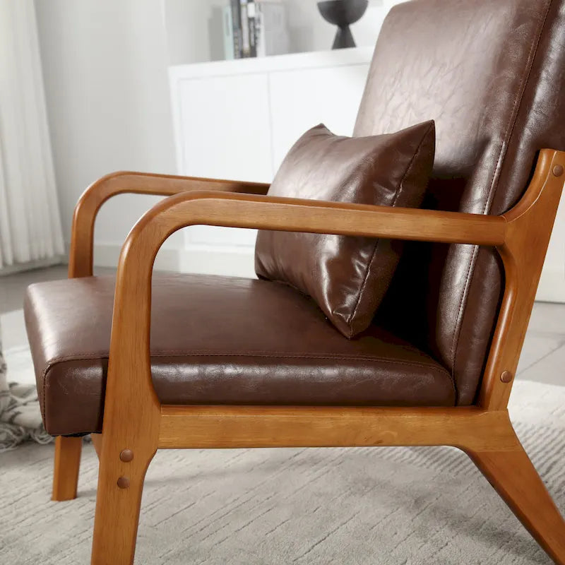 GDFStudio - Olivia Velvet Upholstered Accent Chair with Solid Wood Frame and Comfortable Cushion