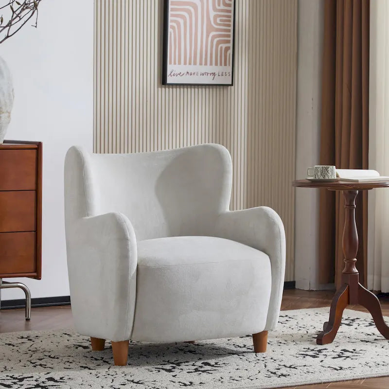 Fauteuil d'appoint à dossier haut en tissu Bacho par Christopher Knight Home