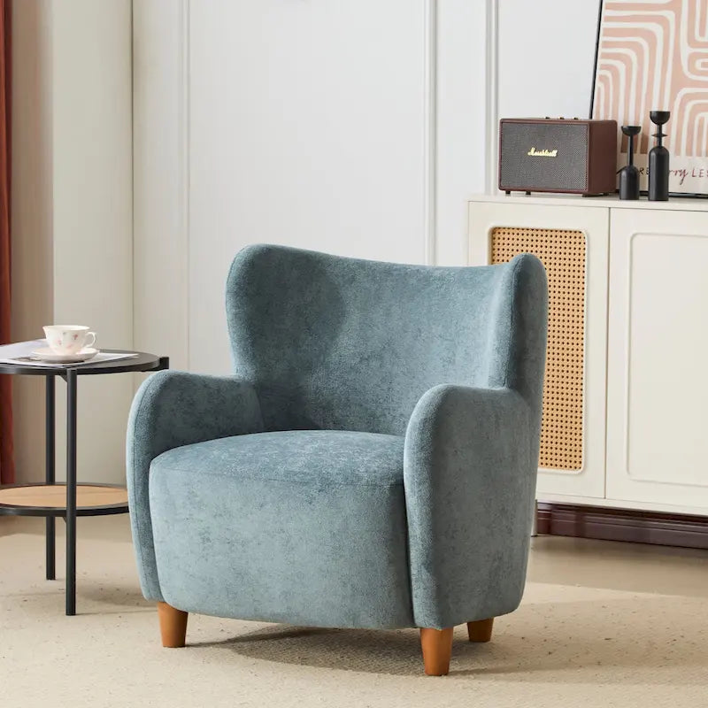 Fauteuil d'appoint à dossier haut en tissu Bacho par Christopher Knight Home
