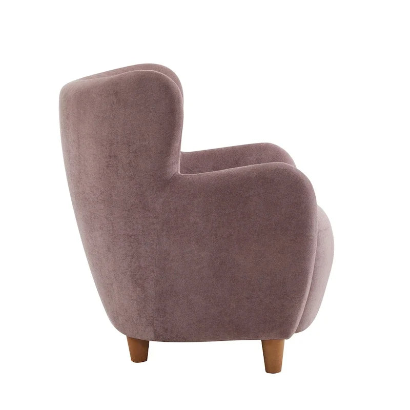 Fauteuil d'appoint à dossier haut en tissu Bacho par Christopher Knight Home