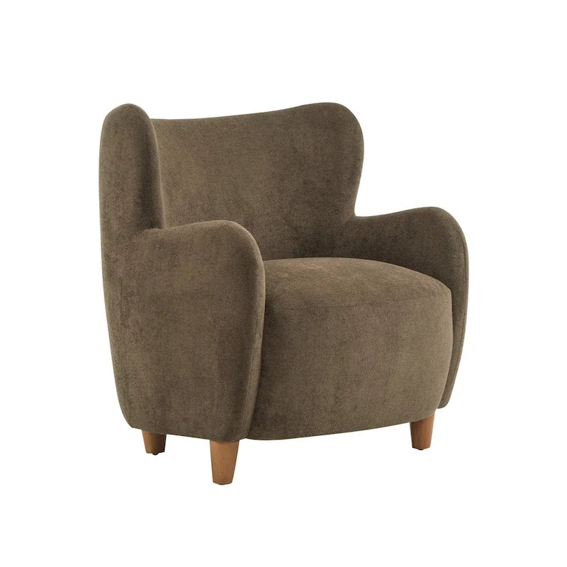 Fauteuil d'appoint à dossier haut en tissu Bacho par Christopher Knight Home