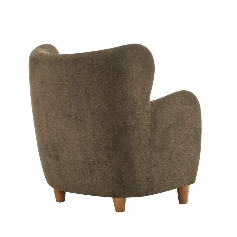 Fauteuil d'appoint à dossier haut en tissu Bacho par Christopher Knight Home