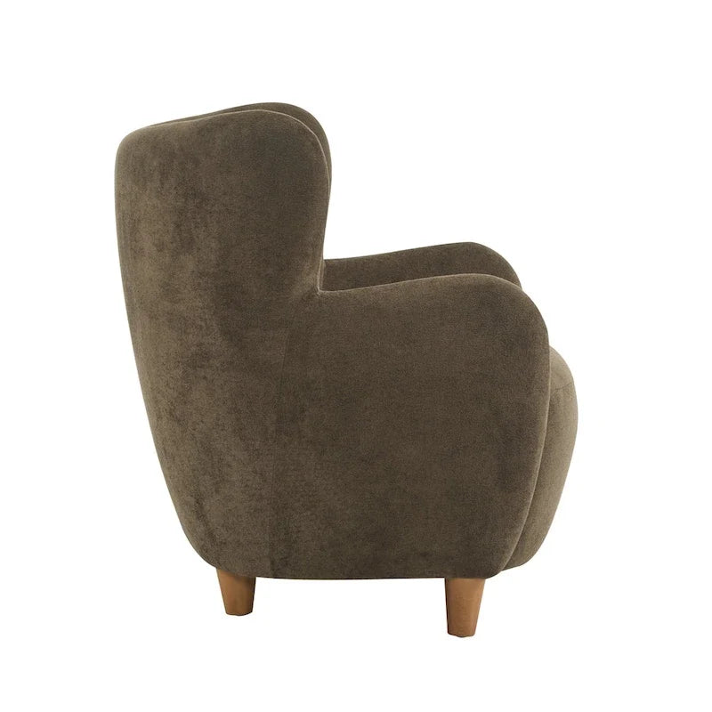 Fauteuil d'appoint à dossier haut en tissu Bacho par Christopher Knight Home