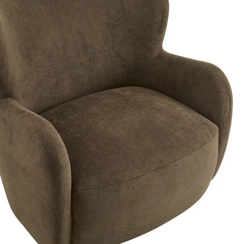Fauteuil d'appoint à dossier haut en tissu Bacho par Christopher Knight Home