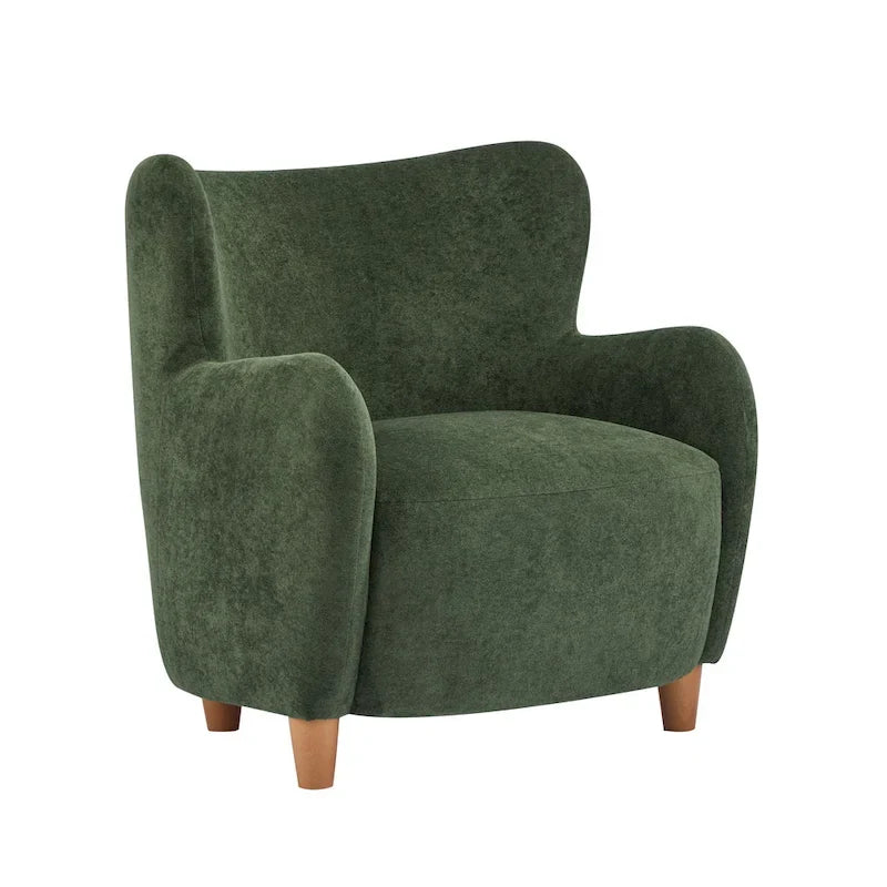 Fauteuil d'appoint à dossier haut en tissu Bacho par Christopher Knight Home