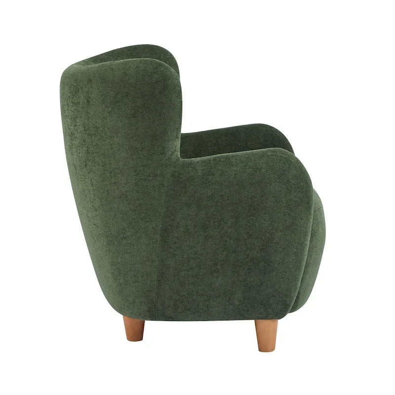 Fauteuil d'appoint à dossier haut en tissu Bacho par Christopher Knight Home