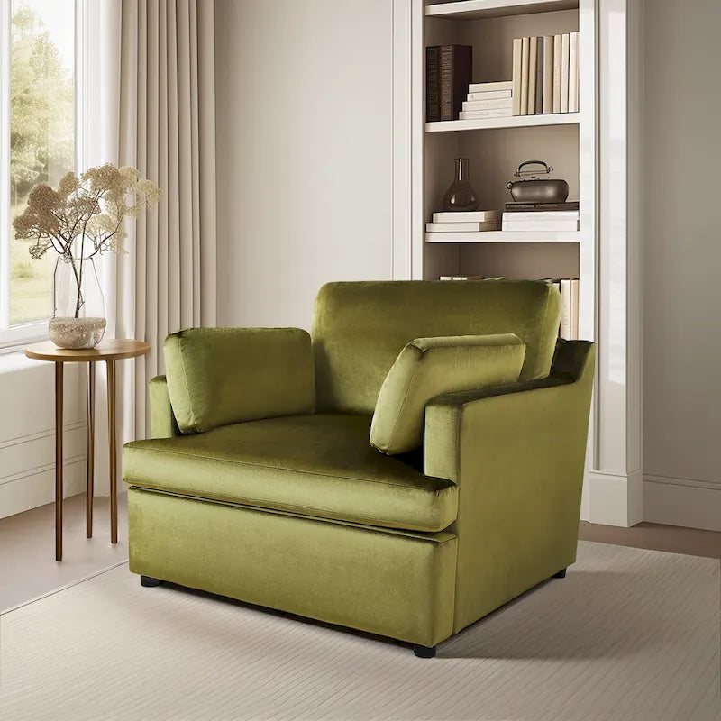 Naro Modern Fabric Accent Chair with Removable Cushion by Christopher Knight Home