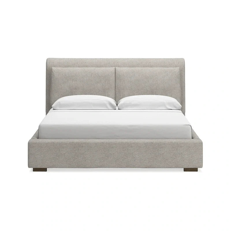 Letto imbottito con piattaforma Cabalynn color marrone chiaro Signature Design by Ashley